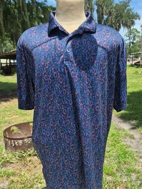 Pro Tour Coolplay Short Sleeve Golf Polo Shirt Size XXL 3 Button Front Collared